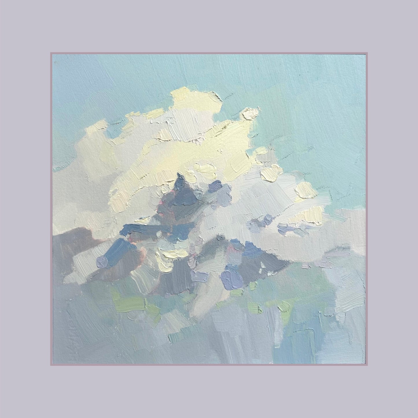 Cloud hugs Dents du Midi. 11.05.2025. 24x24 cm