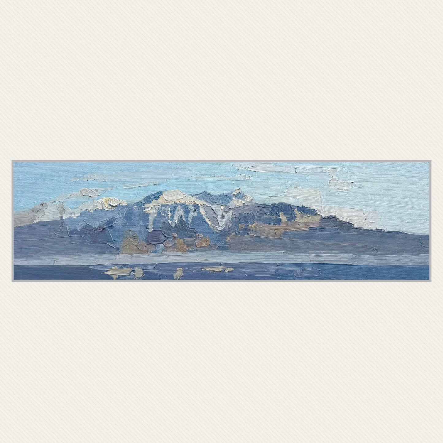 The last snow. 19.03.2025 10x36 cm