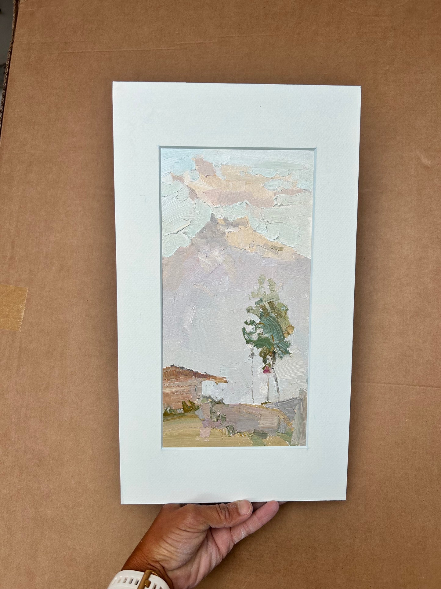 Evening with Dents du midi. Color of the air. 14.06.2025. 13x26 cm