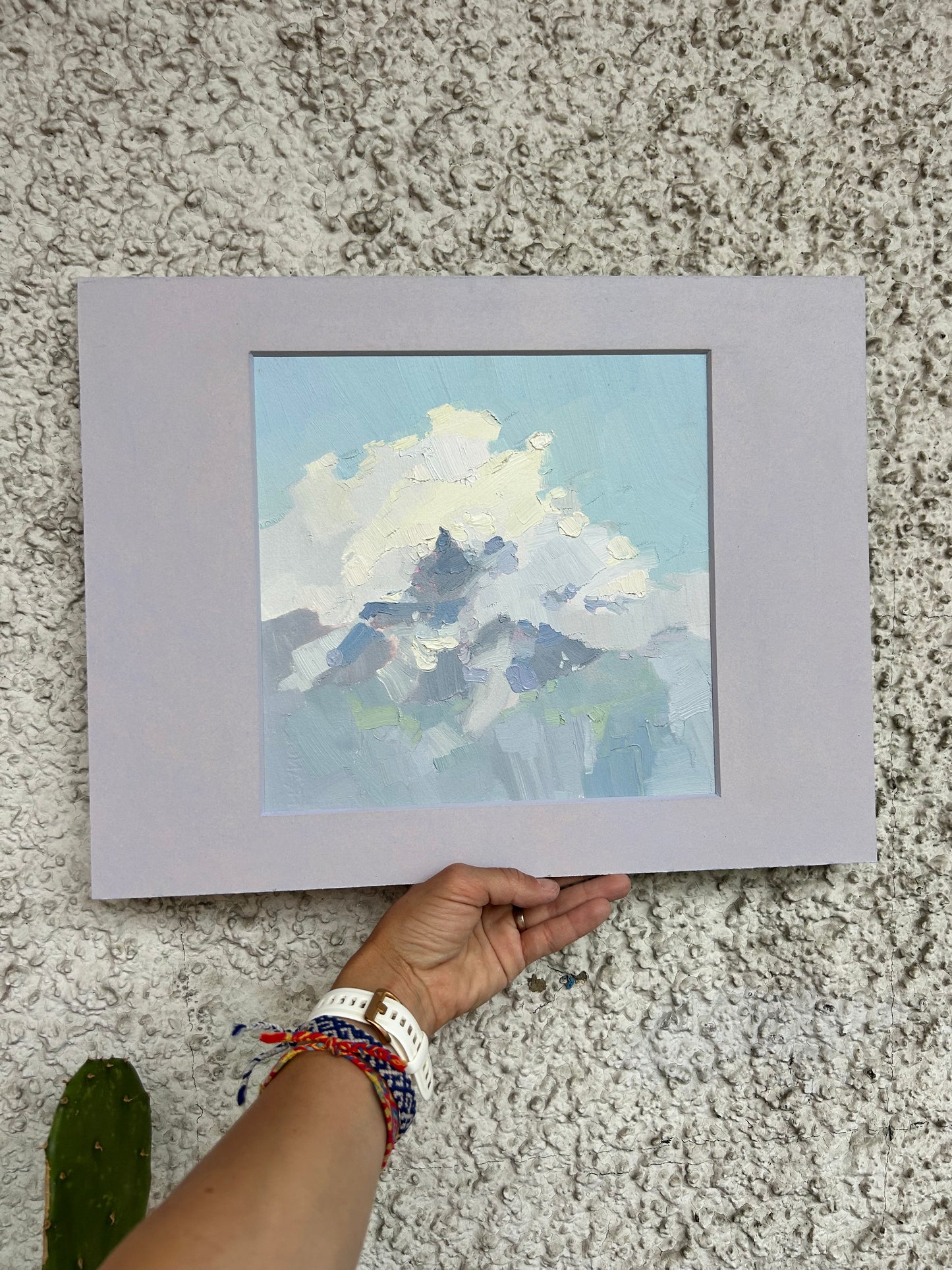 Cloud hugs Dents du Midi. 11.05.2025. 24x24 cm