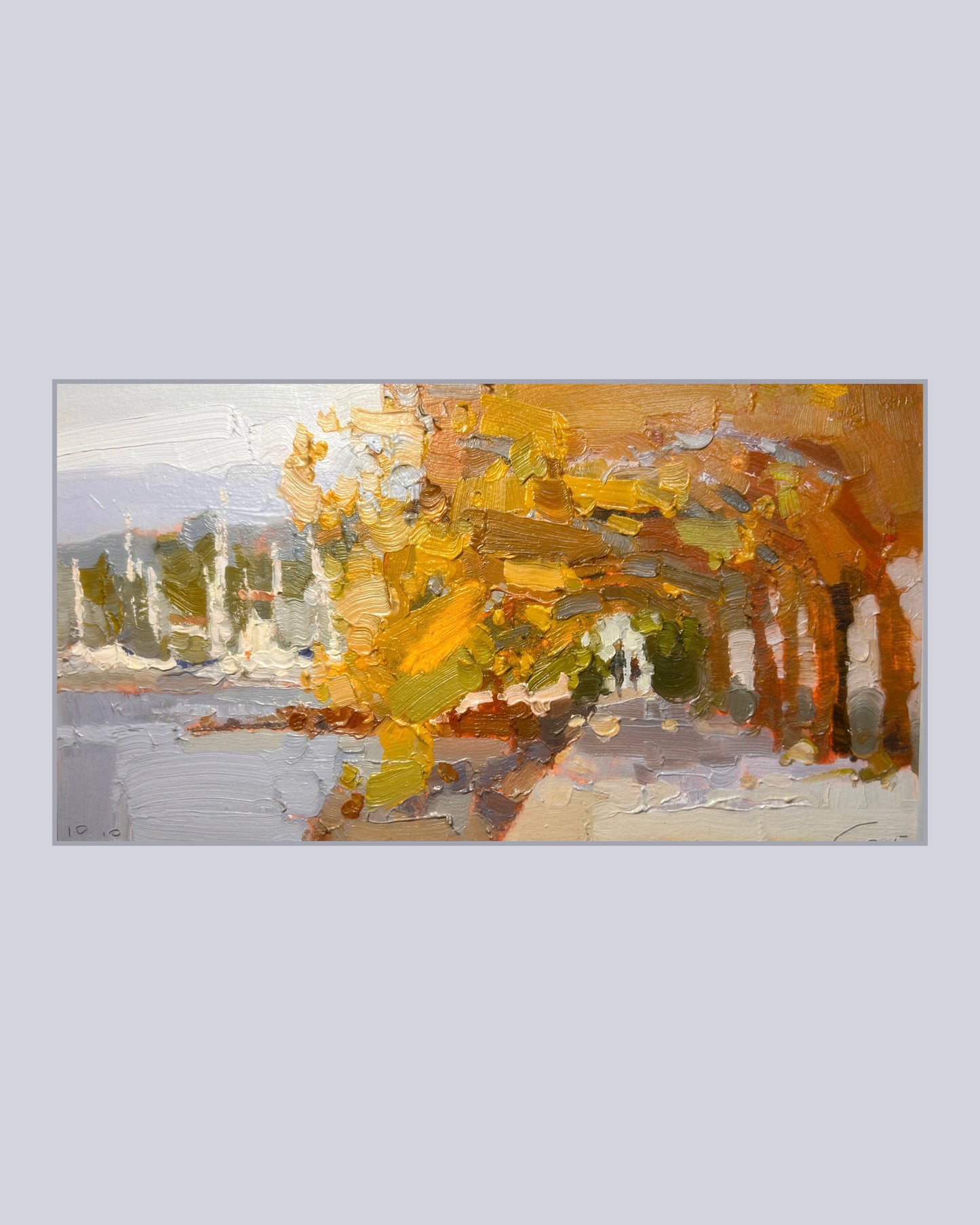 Au bord du lac, Lutry. 10 October, 2025. 12x26 cm