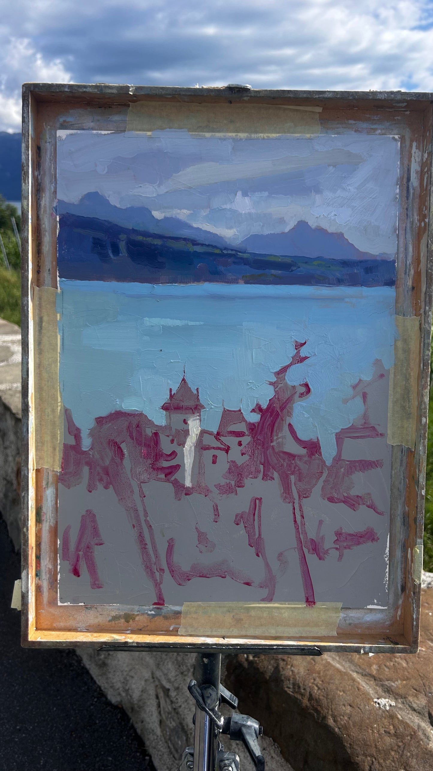 ! Les vignes. Lutry. 3.06.2026. 26x37 cm