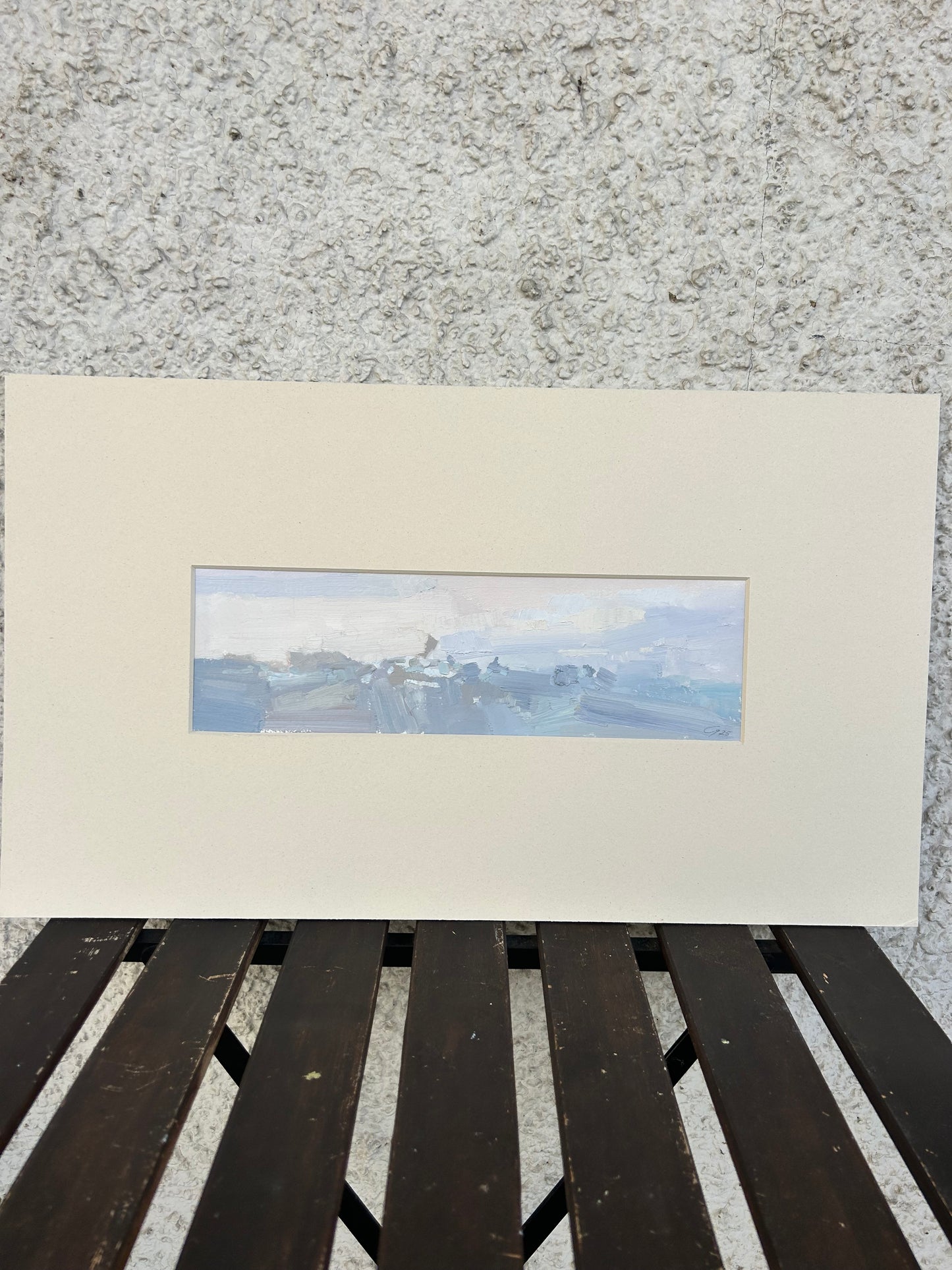 In the clouds. Dents du Midi. May 2025. Chesières. Villars-sur-Ollon. 10.5x36 cm