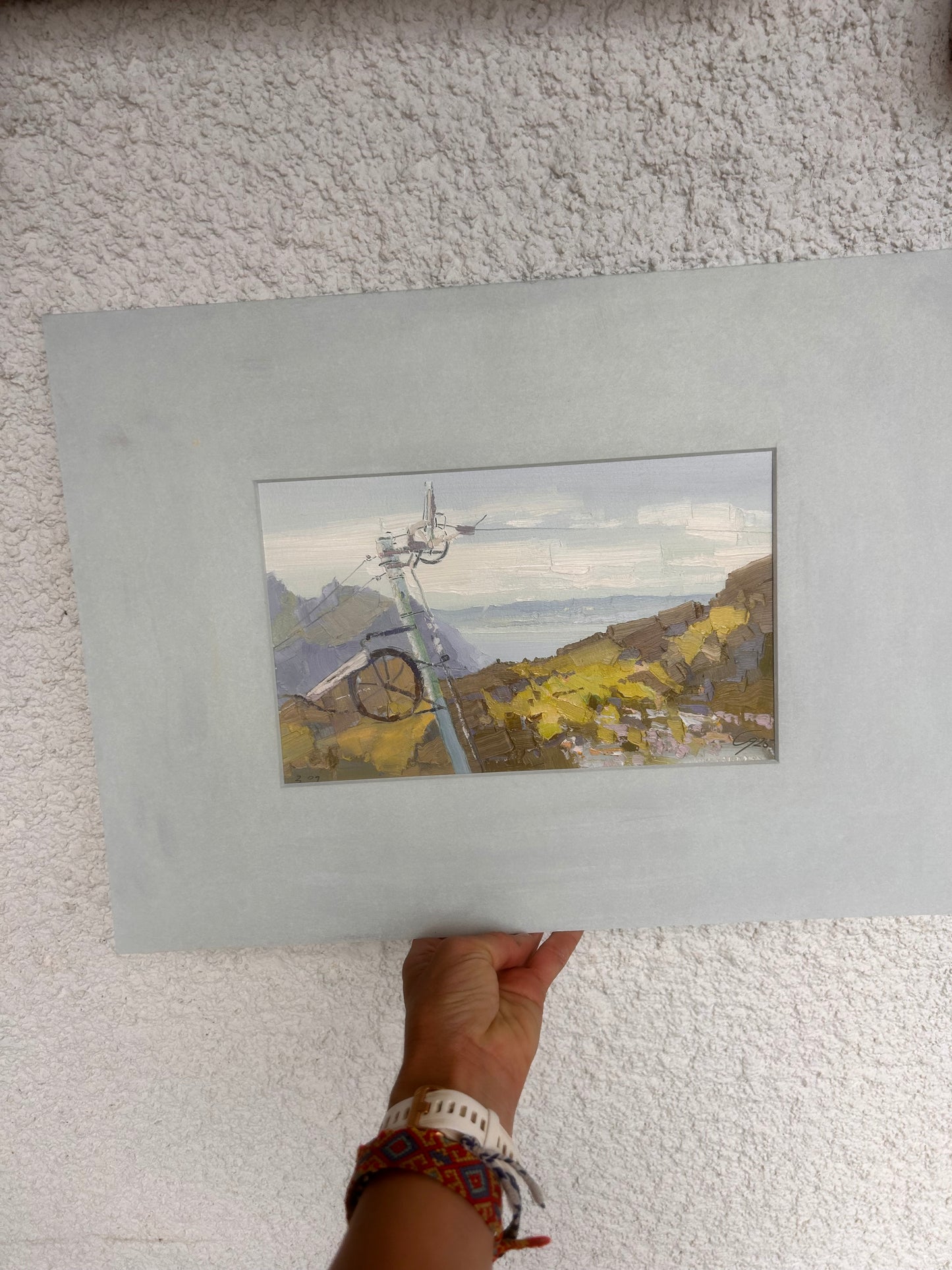 *Roc D'Orsay, view to Léman, 3.09.2025. 16x26 cm