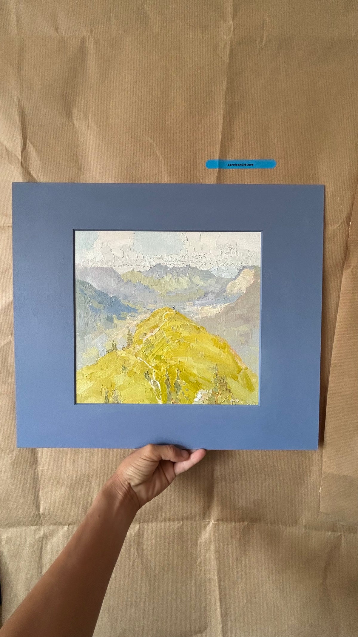 View from Grand Chamossaire. Summer 2025. 24.5x26 cm