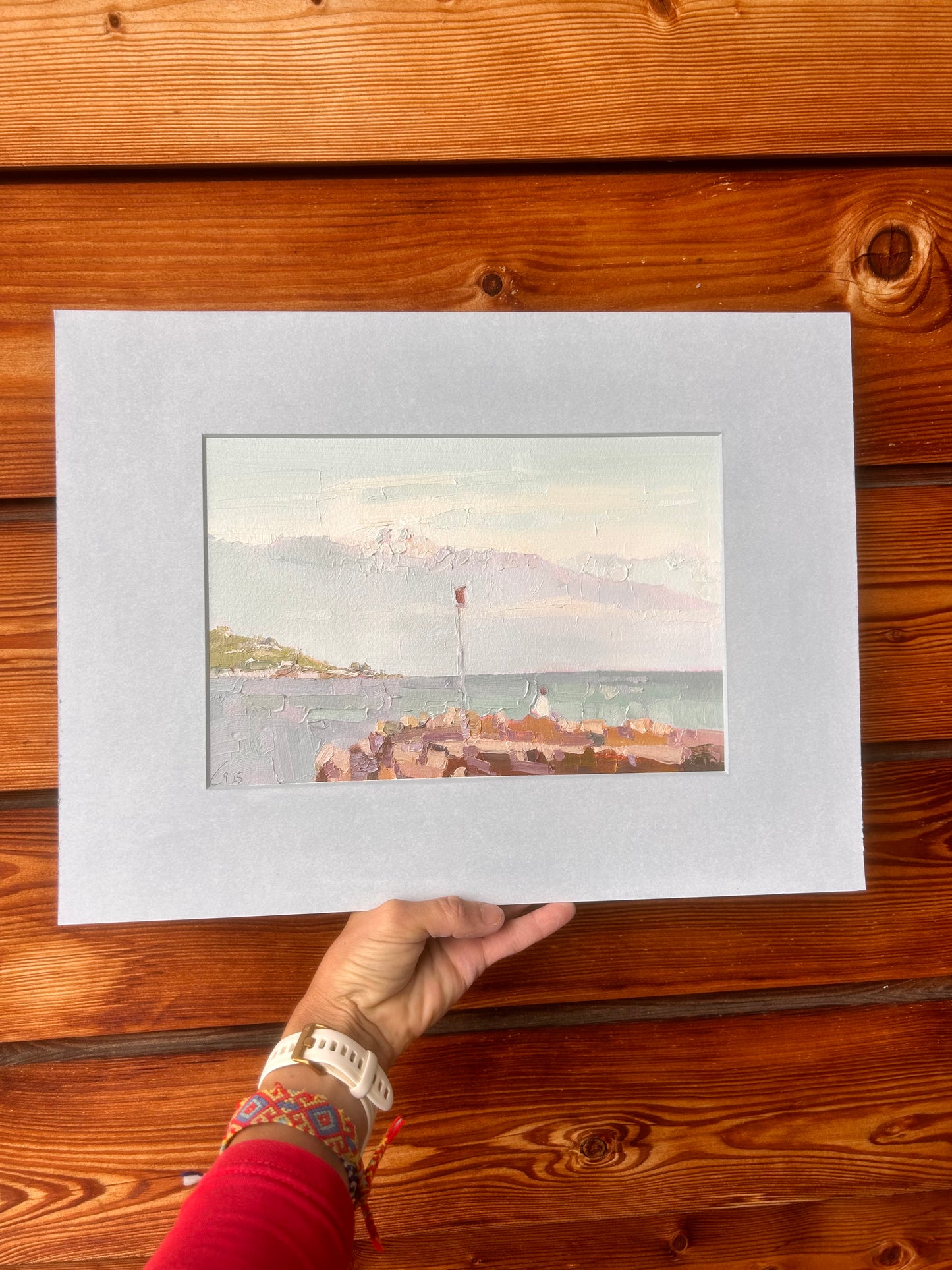 8 October 2025. Autumn atmosphere in Lutry Port. 18x27 cm.