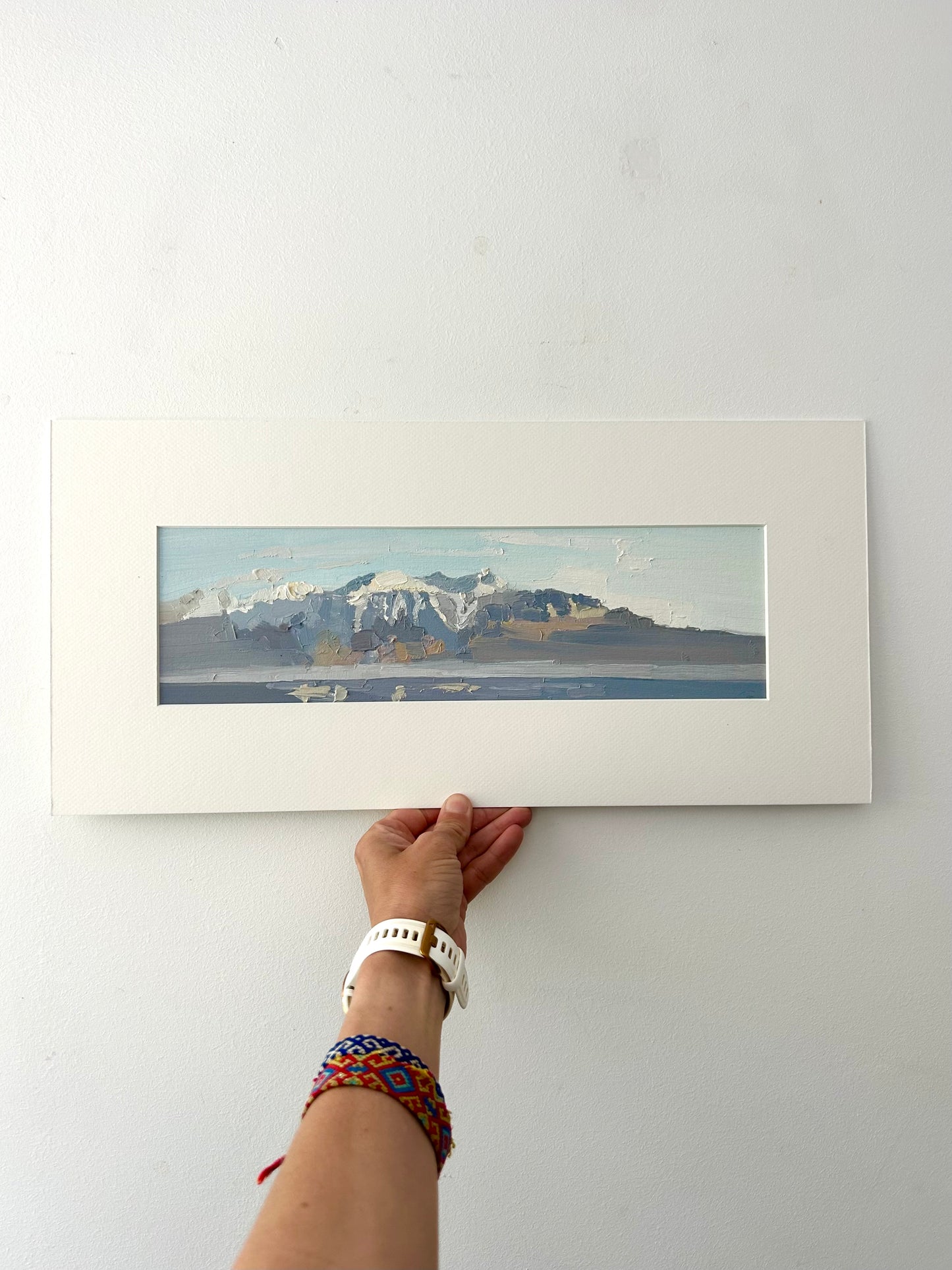 The last snow. 19.03.2025 10x36 cm