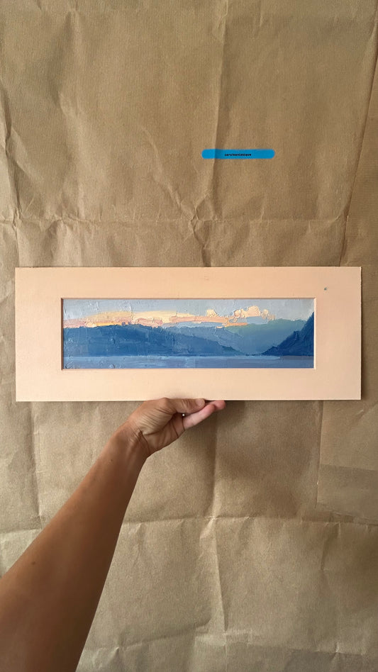 .Lutry sunset. 19.08.2026. 10.5x36 cm