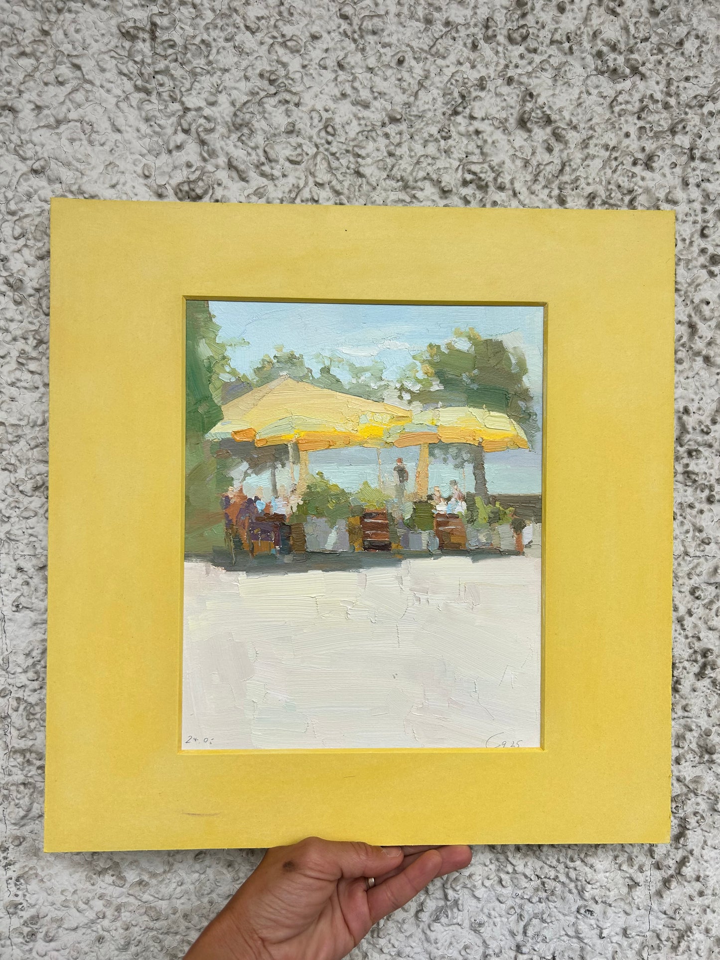 Into summer. Cafe de la Poste. Lutry. 24.05.2025. 21x26.5 cm