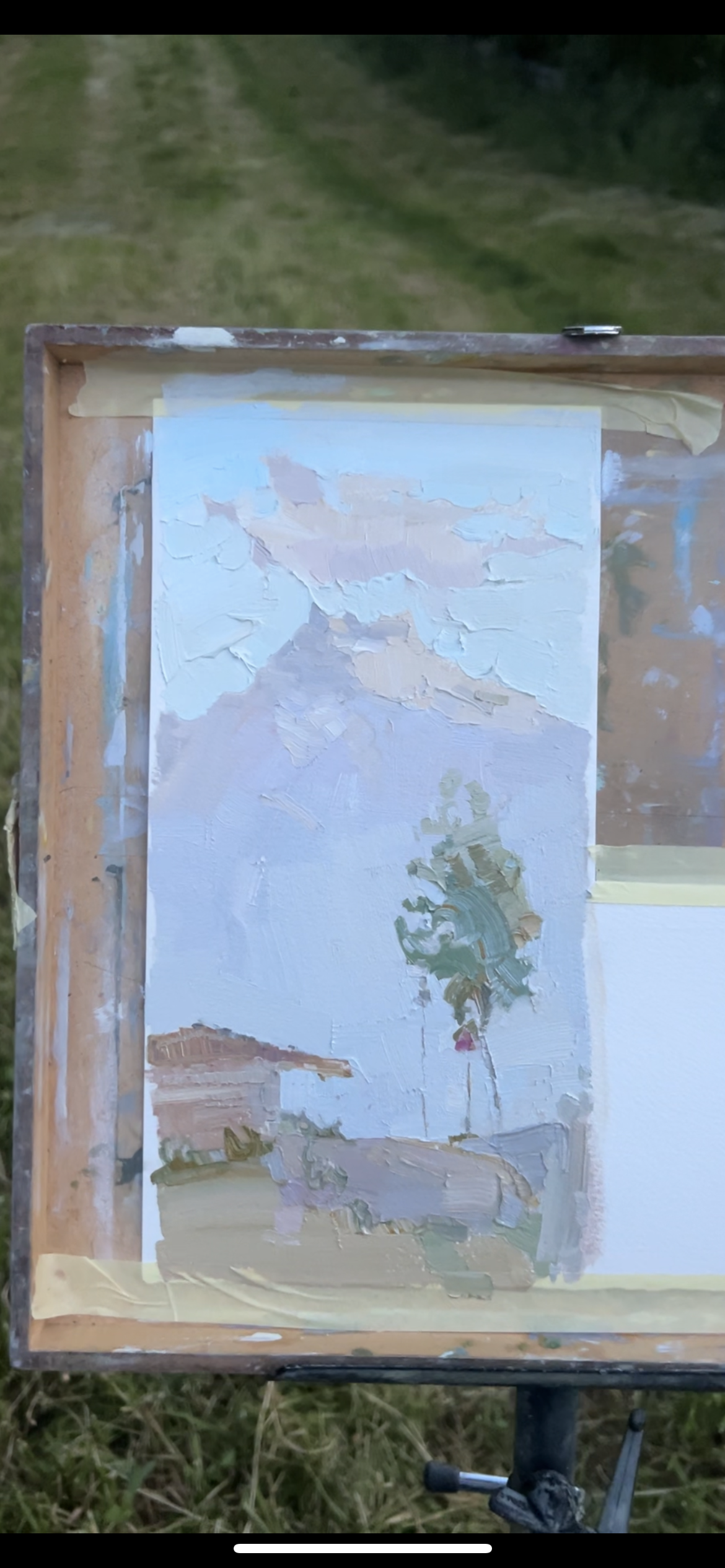 Evening with Dents du midi. Color of the air. 14.06.2025. 13x26 cm