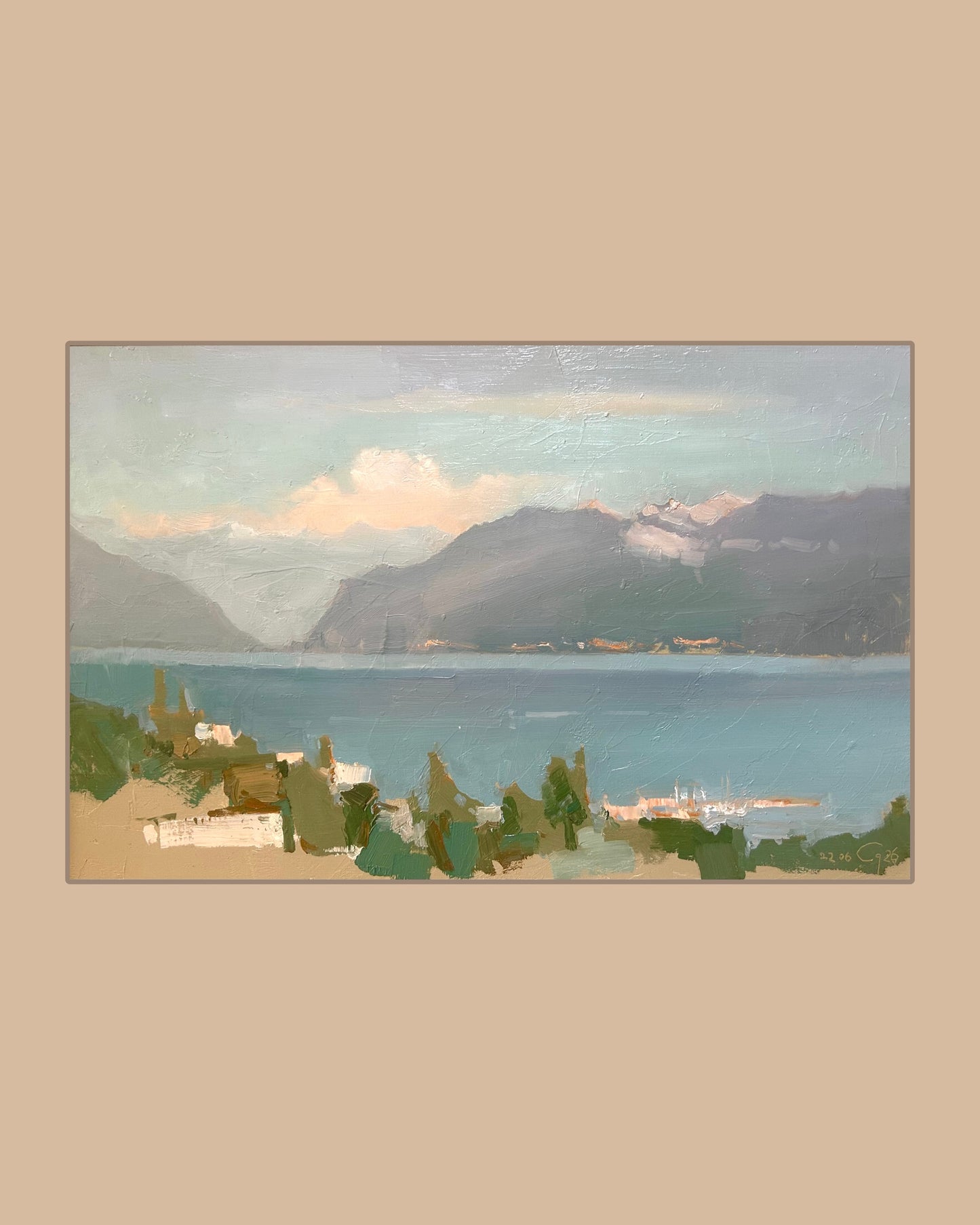 !Pully. View from Temple. 22.06.2026. 26x36 cm