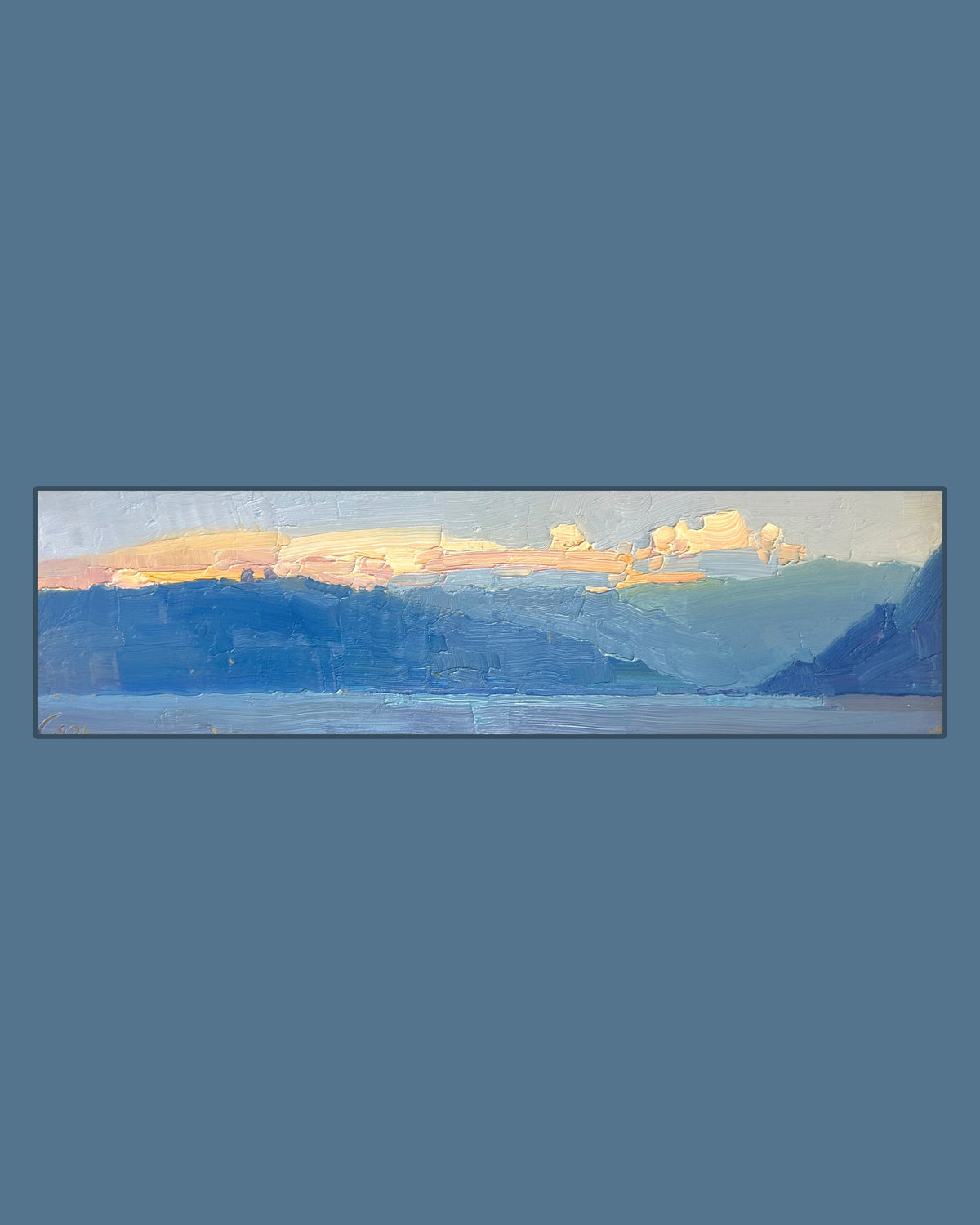 .Lutry sunset. 19.08.2026. 10.5x36 cm