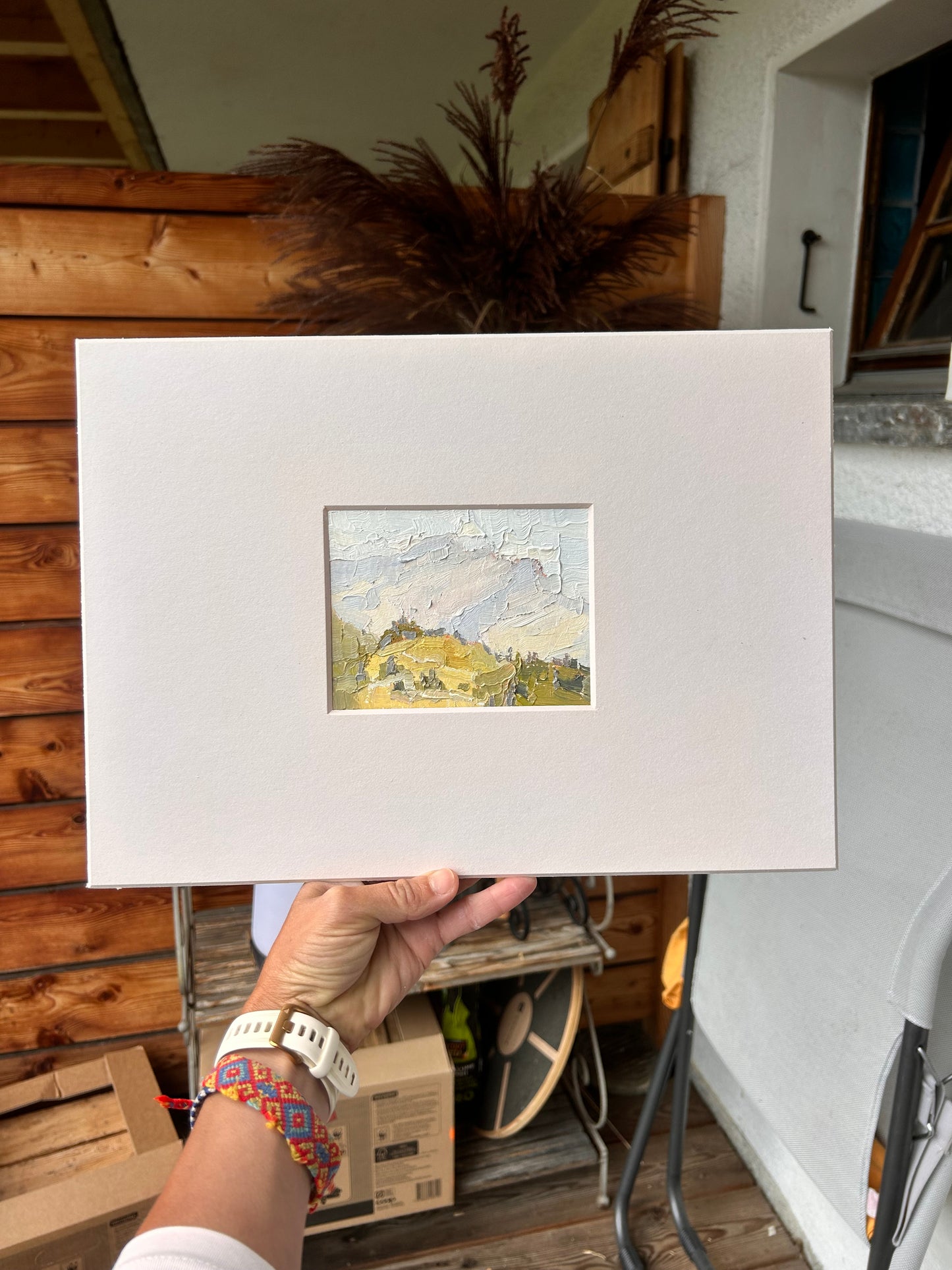 *View to La Para summit from Roc d'Orsay. 26.08.2025. 9.5x12.5 cm