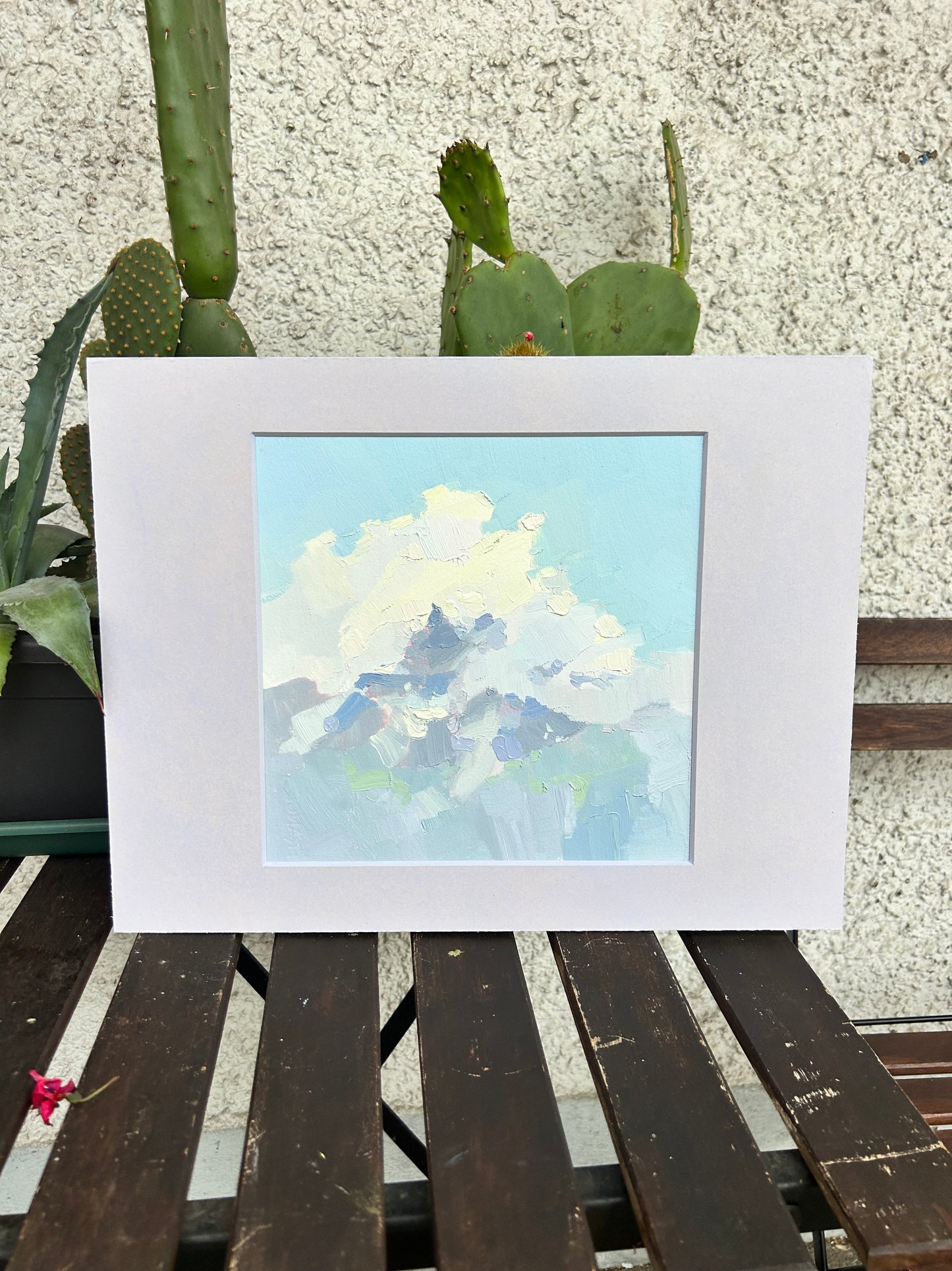 Cloud hugs Dents du Midi. 11.05.2025. 24x24 cm