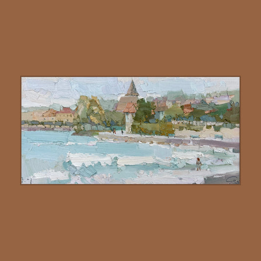 Stormy morning. Lutry. 7.07.2025. 13x26 cm