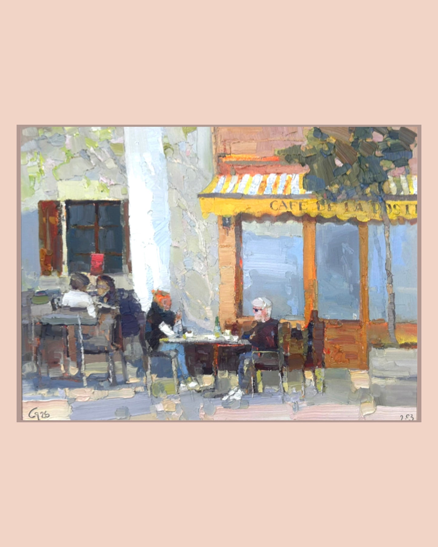 Cafe de La Poste. Lutry. 02.03.2026. 27x36 cm