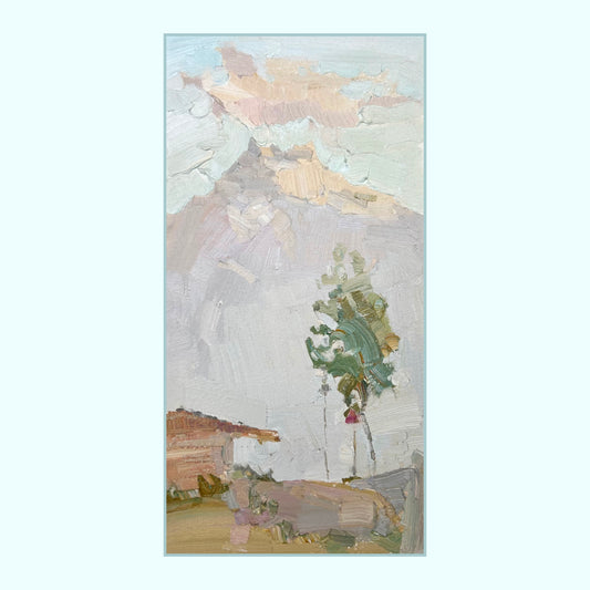 Evening with Dents du midi. Color of the air. 14.06.2025. 13x26 cm