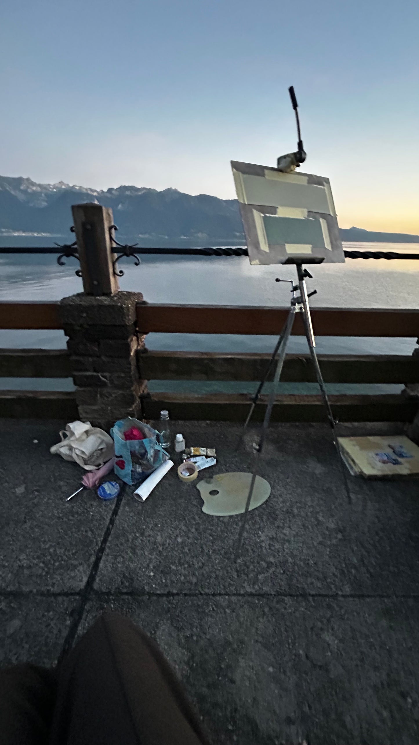 ! Sunset from St. Saphorin. 12.06.2026. 8x36 cm