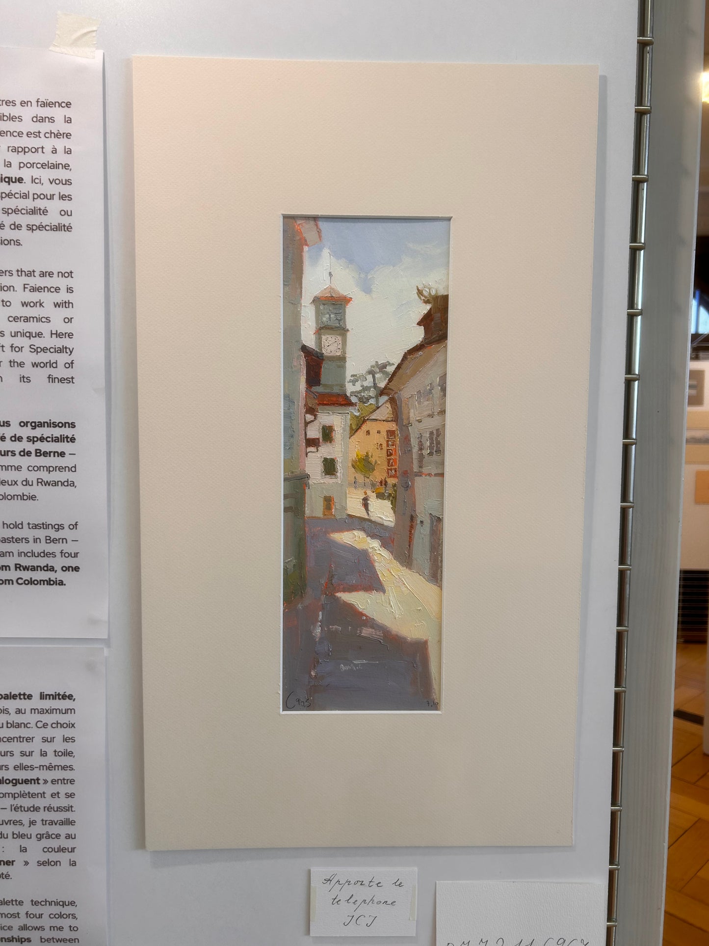 The afternoon shades in the passage to Place d'Halle, Lutry. 7.10.2025