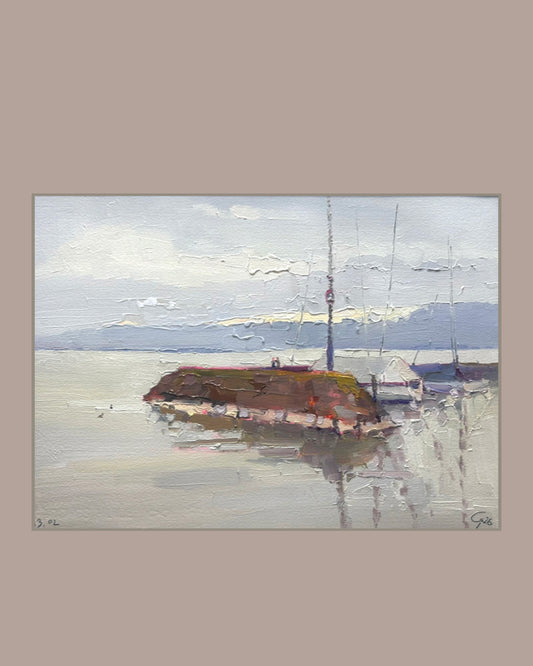 ! Jura in snow, Lutry. 13.02.2026. 26x36.5 cm
