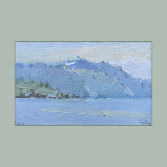 00_ After sunset. Lutry Port. 30.05.2025. 12x19.5 cm