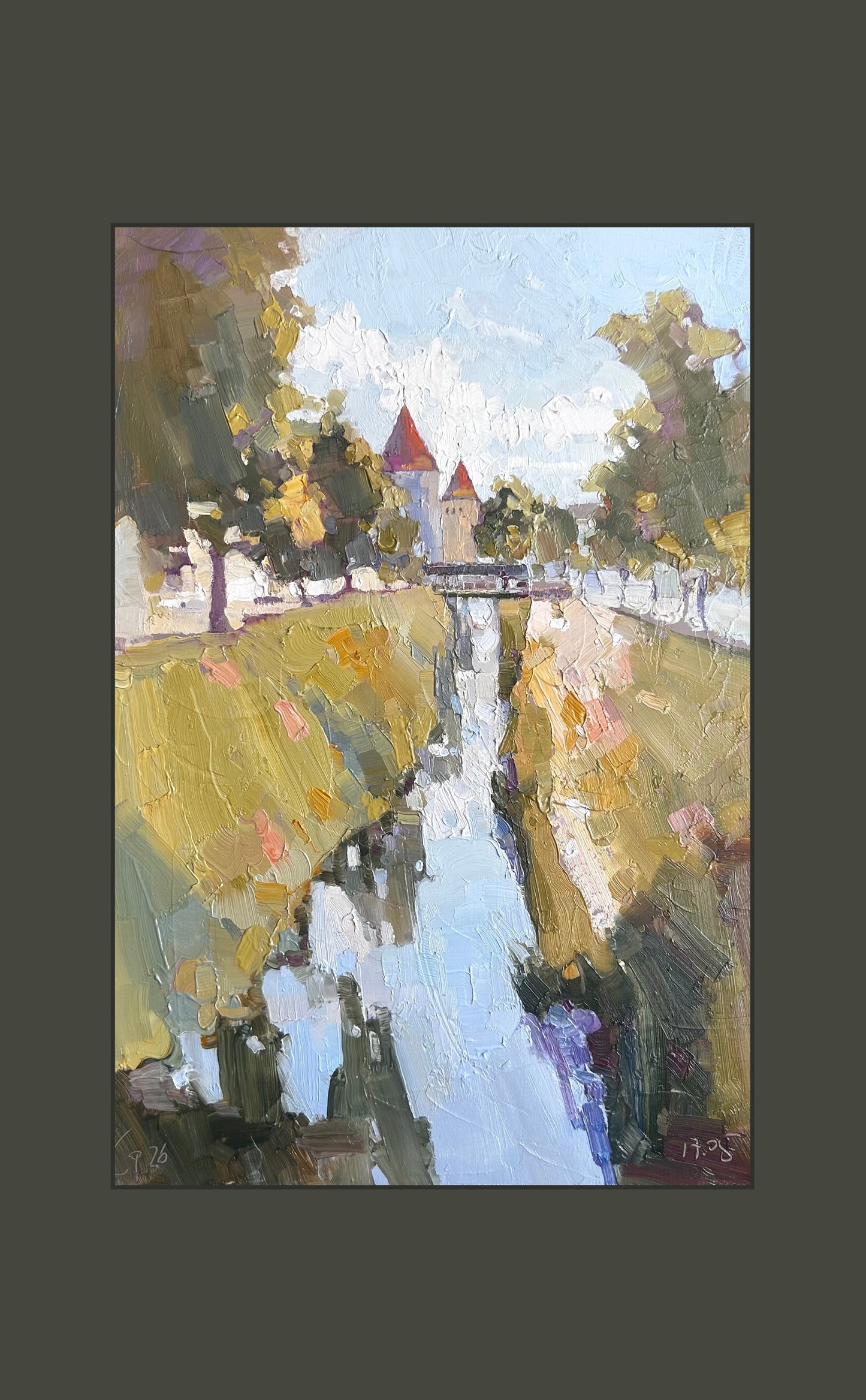 ! Yverdon, view to the Casle from the lake side. 17.05.2026. 26x35