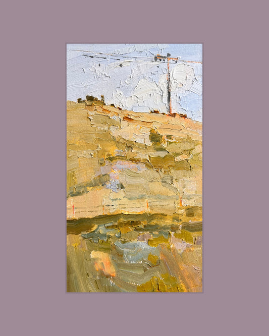 Cows in the autumn fields, Grand Chamossaire, 26.08.2025. 13x24 cm