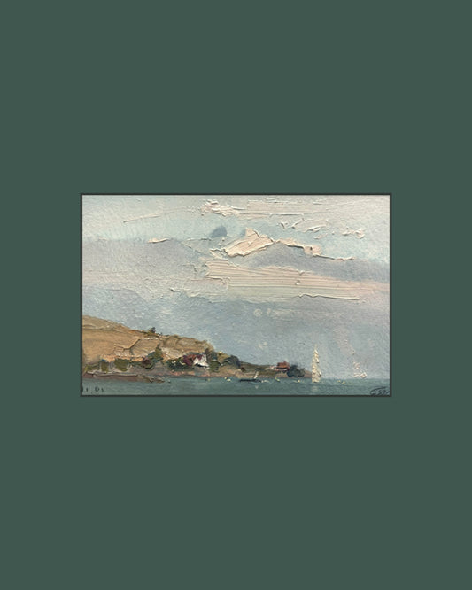 Winter day in Lutry, 11.01.2026, 9x14 cm