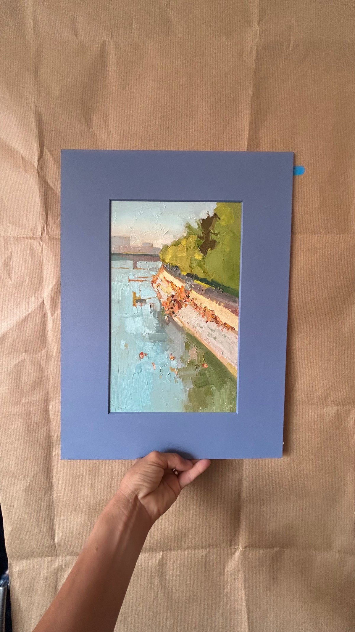 .Basel. Hot summer. Swimmers and people on the beach. 18.06.2026. 17.5x29 cm