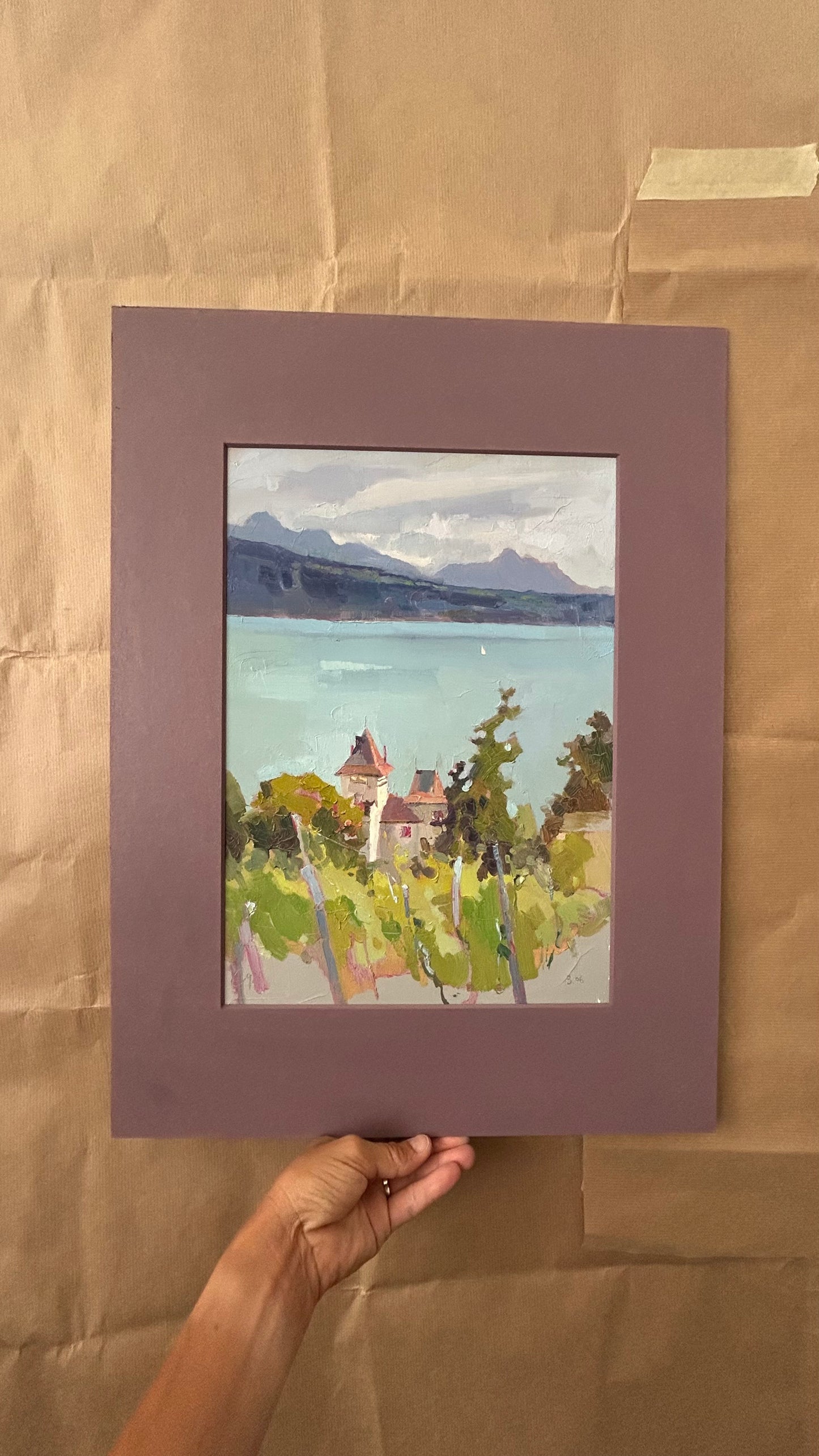 ! Les vignes. Lutry. 3.06.2026. 26x37 cm