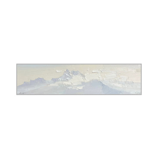 Dents du Midi at foggy days (Canadian fog). 8 June 2025. 9x37 cm