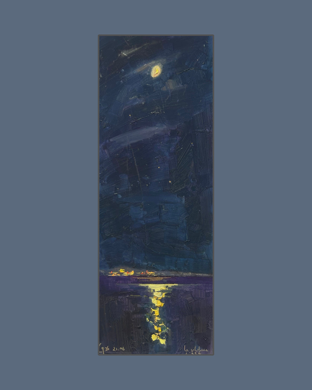 ! Le soltice d'été. Lutry. 21.06.2026. 13.5x36.5 cm