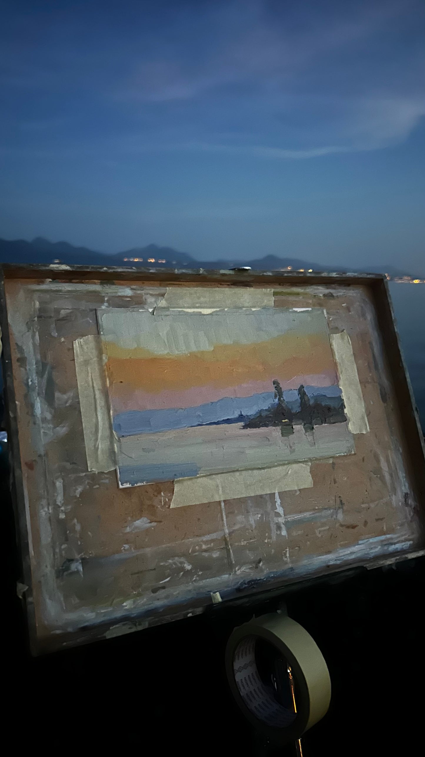 ! Sunset in Lutry, 21.06.2026. 15.5x25 cm