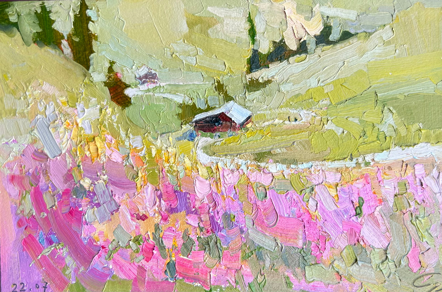 0 Mountains blooming. Roc D'Orsay. 22.07.2025. 13.5x20 cm.