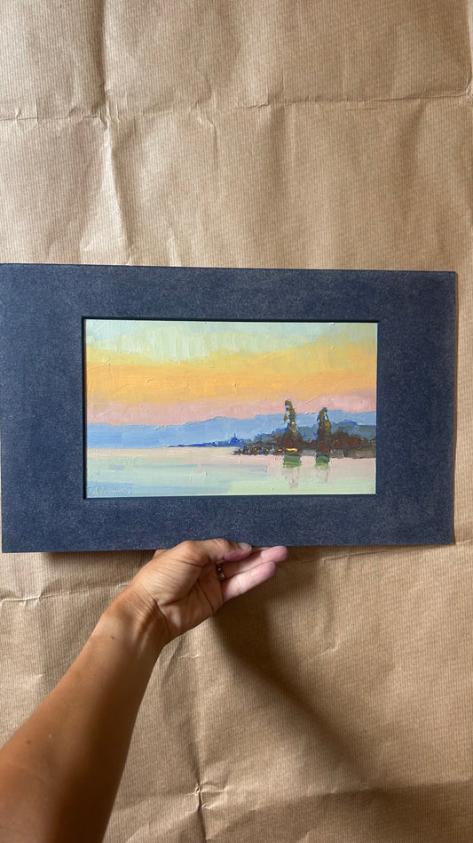 ! Sunset in Lutry, 21.06.2026. 15.5x25 cm