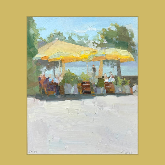 0 Into summer. Cafe de la Poste. Lutry. 24.05.2025. 21x26.5 cm
