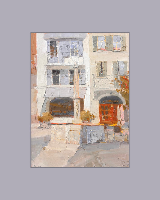 !9 October 2025. Fontaine at the Place de la Couronne, Lutry. 9.10.2025. 20x27 cm