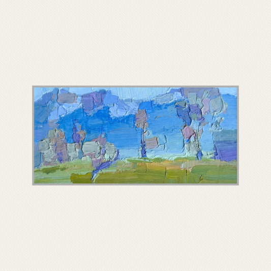 Withers cold fog with sunny grass. La Croix, Lutry. 17 December. 7x14.5 cm