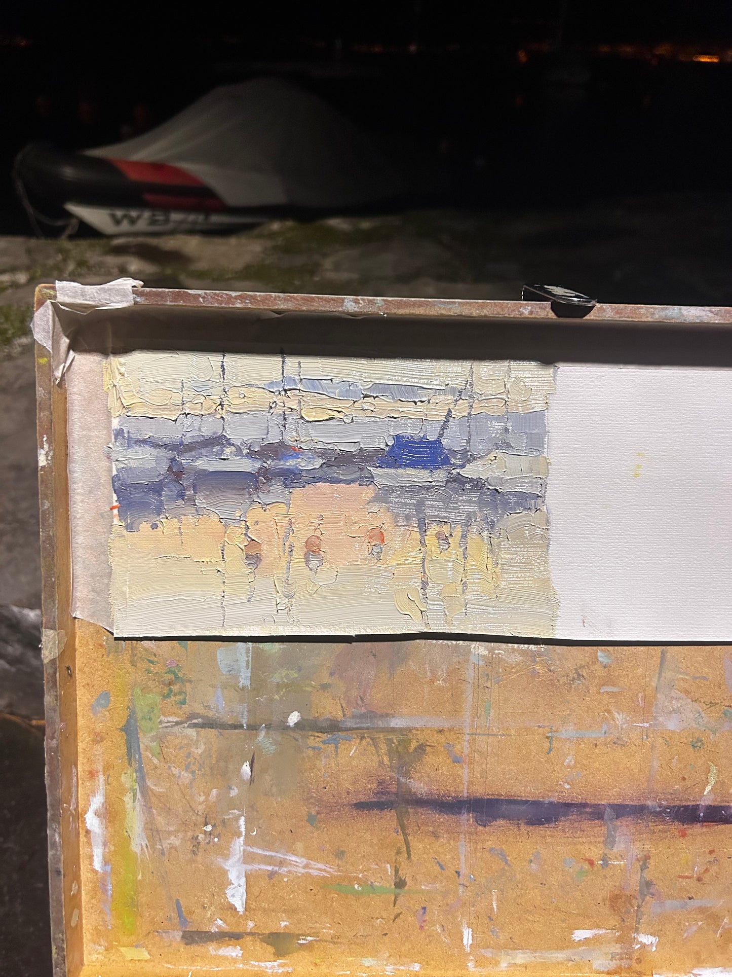 !Light in the shades of the sunset, Léman, 15.01.2026, 11x18 cm