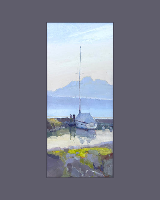 Moss and reflections, Lutry. 13.01.2026. 12x28.5 cm