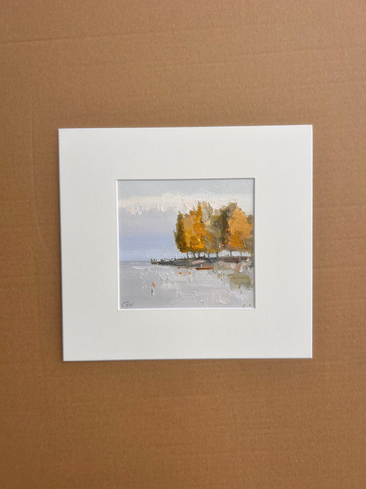 Autumn in Cully, 8 October, 2025. 15x16 cm.