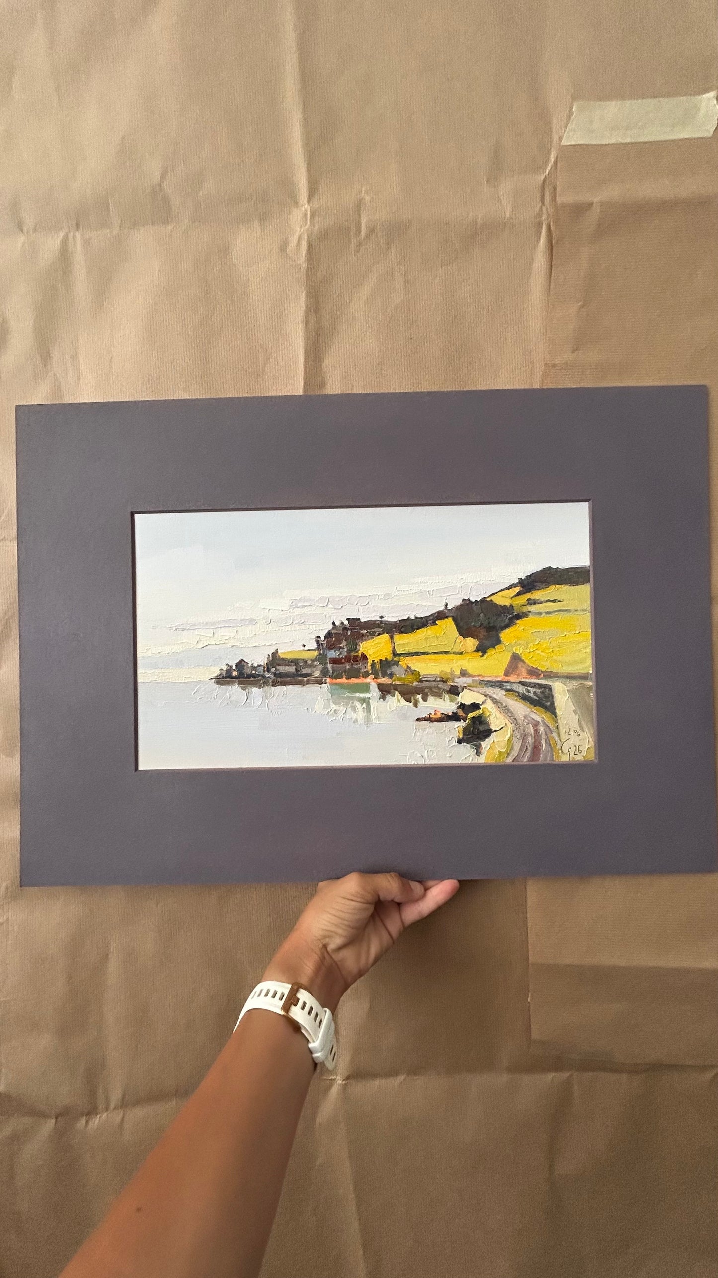 ! St Saphorin. Sunset in LAVAUX. 12.06.2026. 20.5x36.5 cm