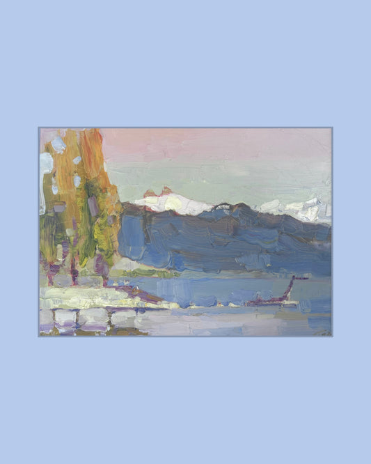 ! Earth shade and Venus belt. Lutry. 8.04.2026. 18x25 cm