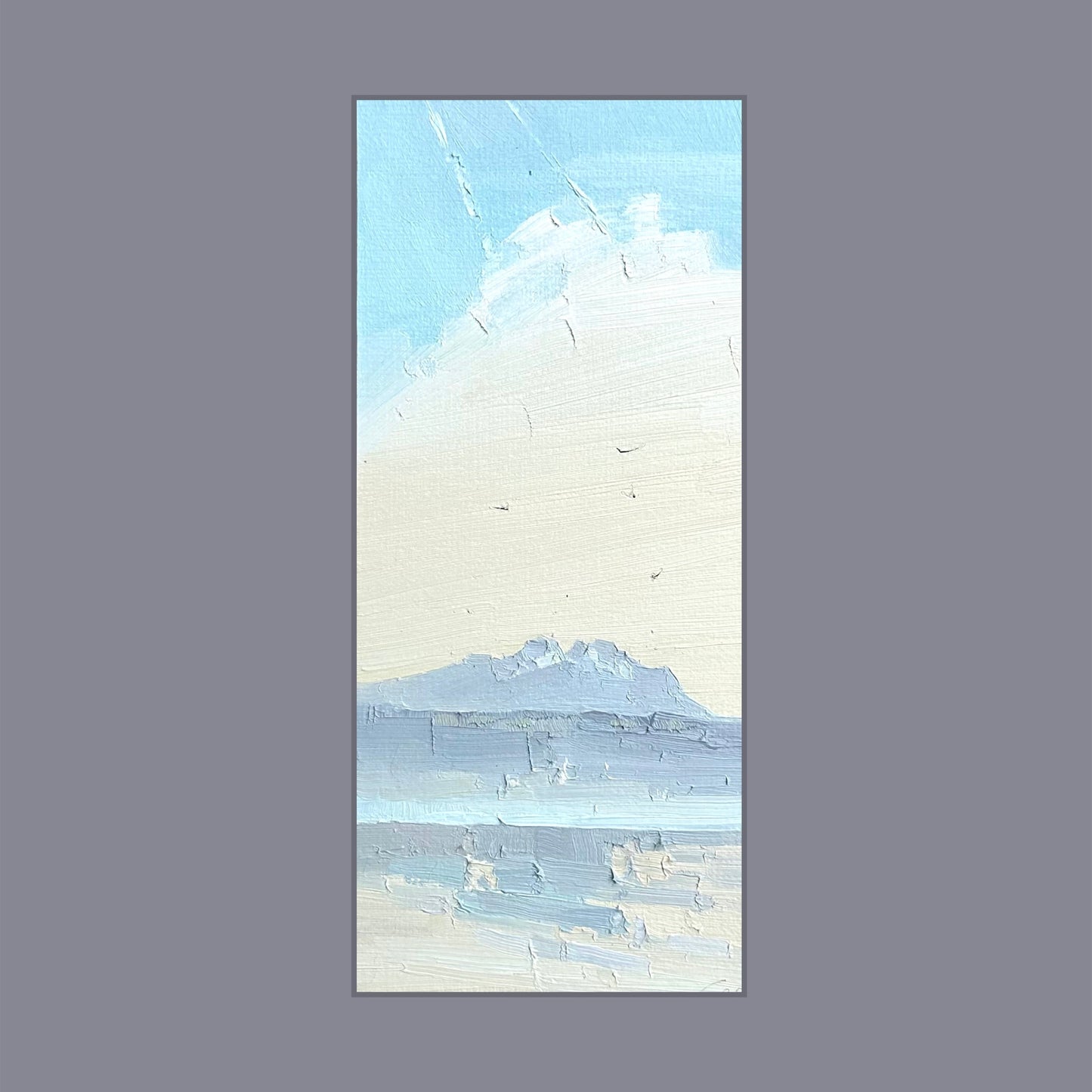 20th March 2025, Lutry, orange fog and cloud. 10.5x25 cm