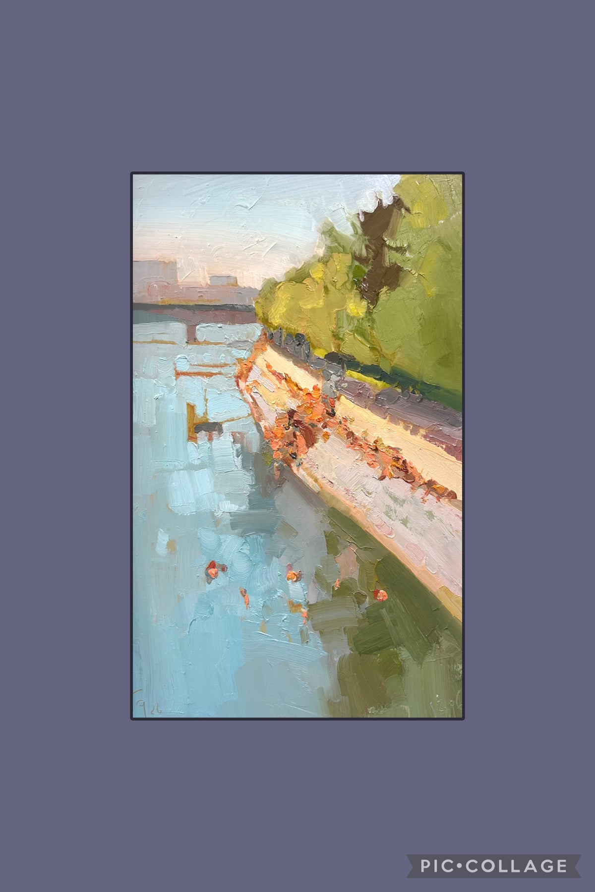 .Basel. Hot summer. Swimmers and people on the beach. 18.06.2026. 17.5x29 cm