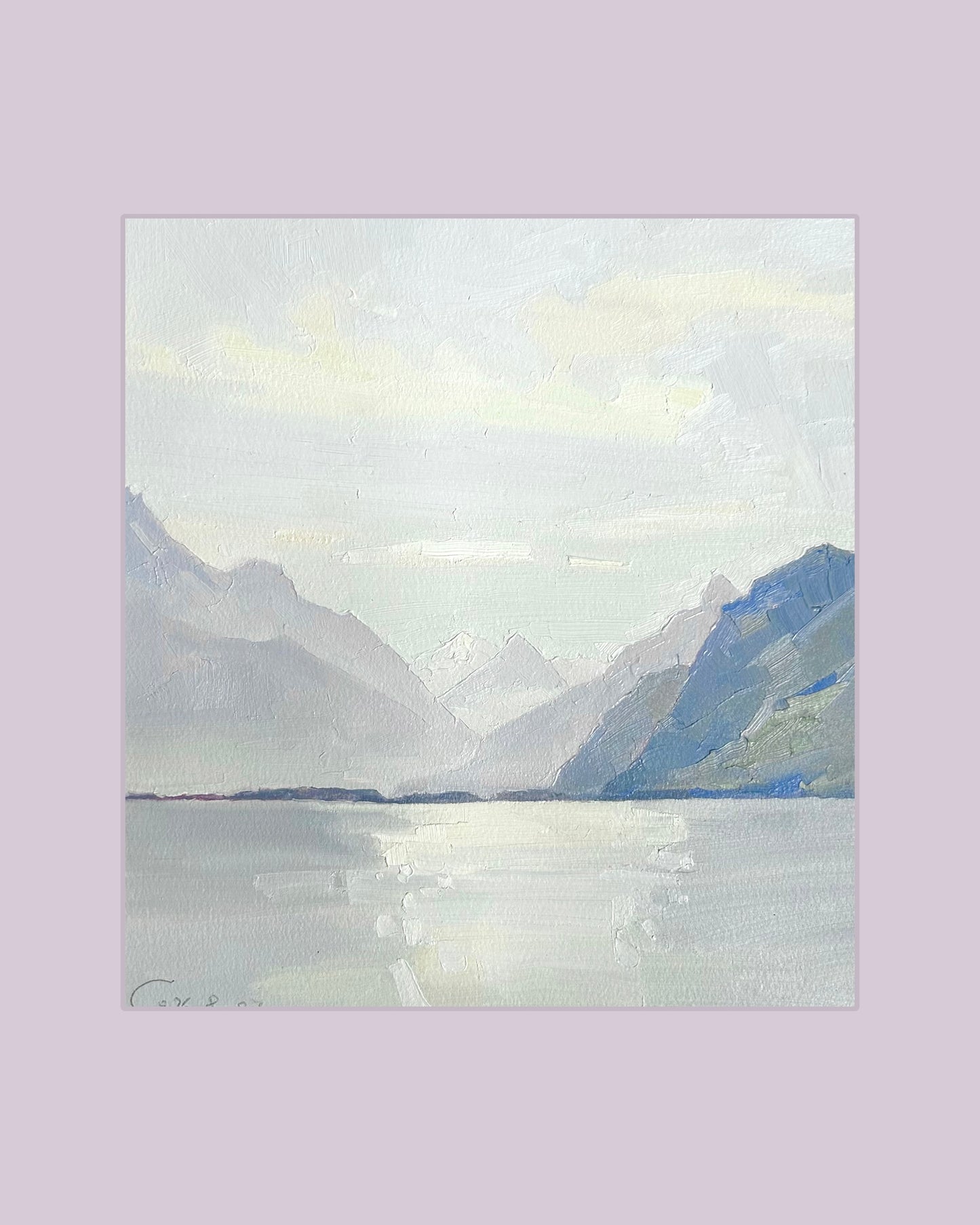 ! Le Catogne, 2598m, view from St. Saphorin. 8.07.2026. 25x27 cm.