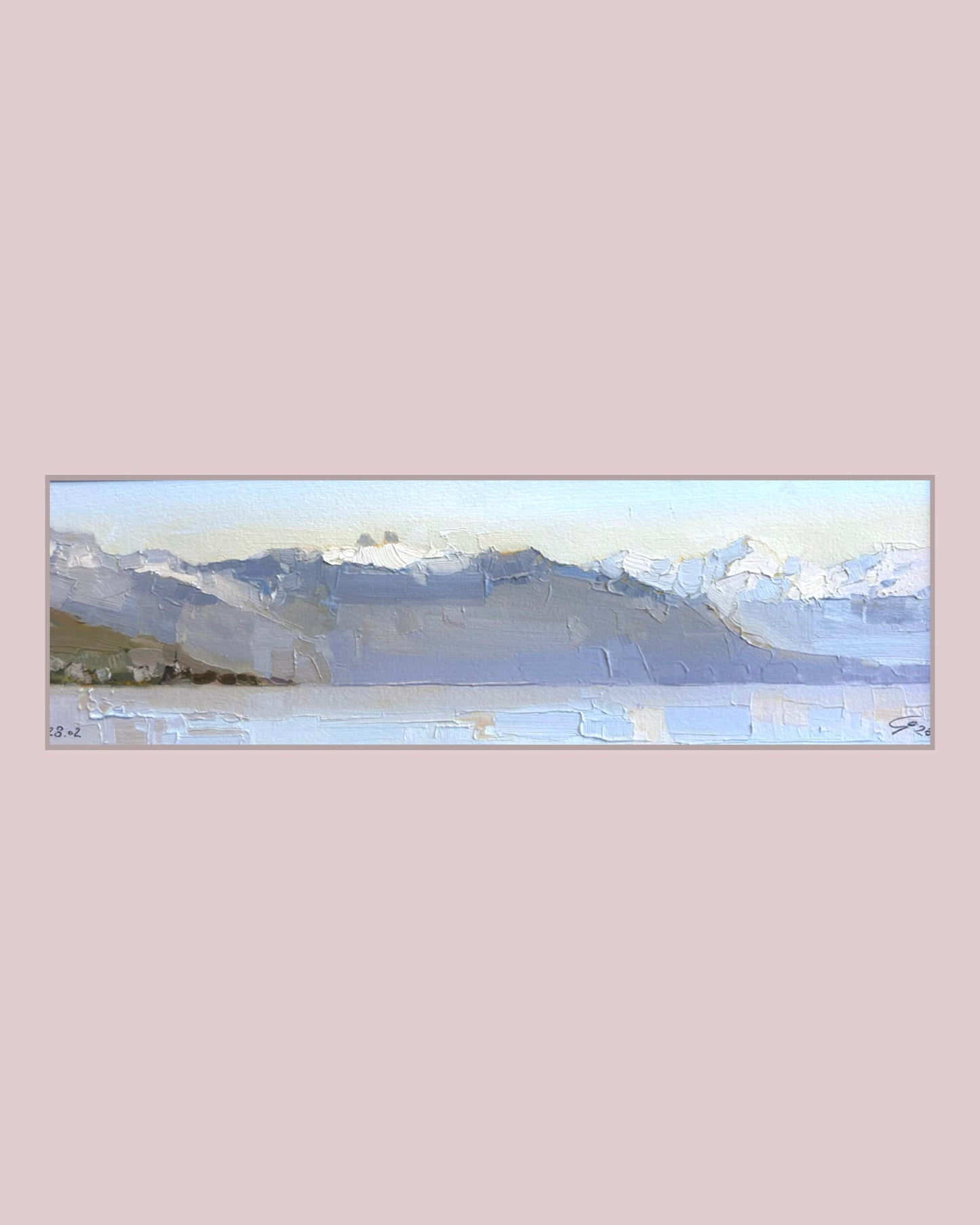 Letzter Wintertag. Der Winter ist vorbei. 28.02.2026. 11x37 cm.