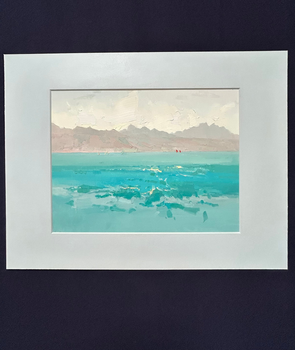 ! Blue, turquoise, Léman. 29.06.2026. 26x34.5 cm