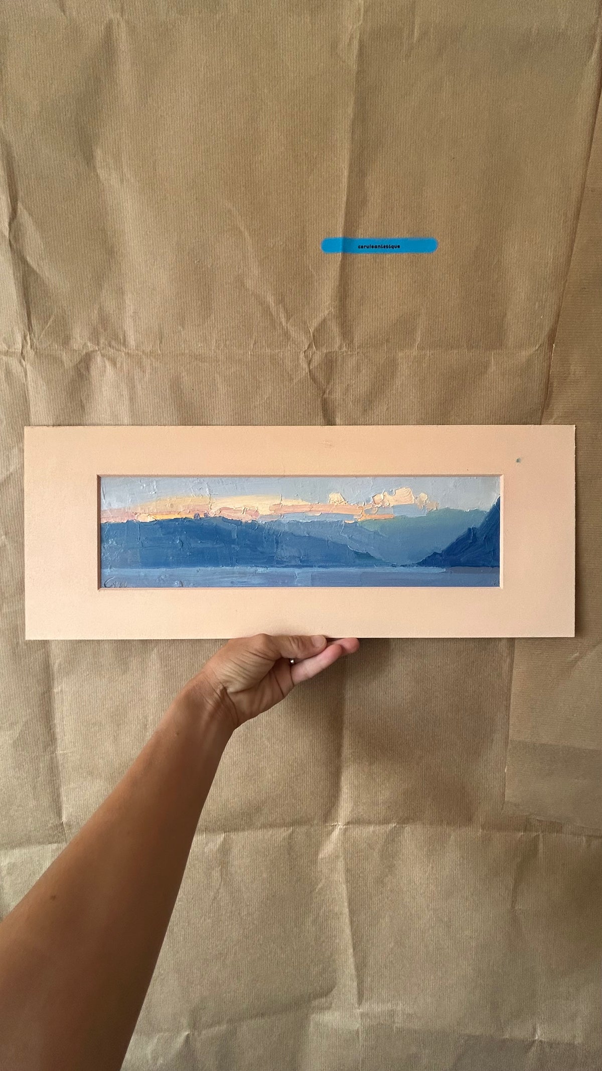 .Lutry sunset. 19.08.2026. 10.5x36 cm