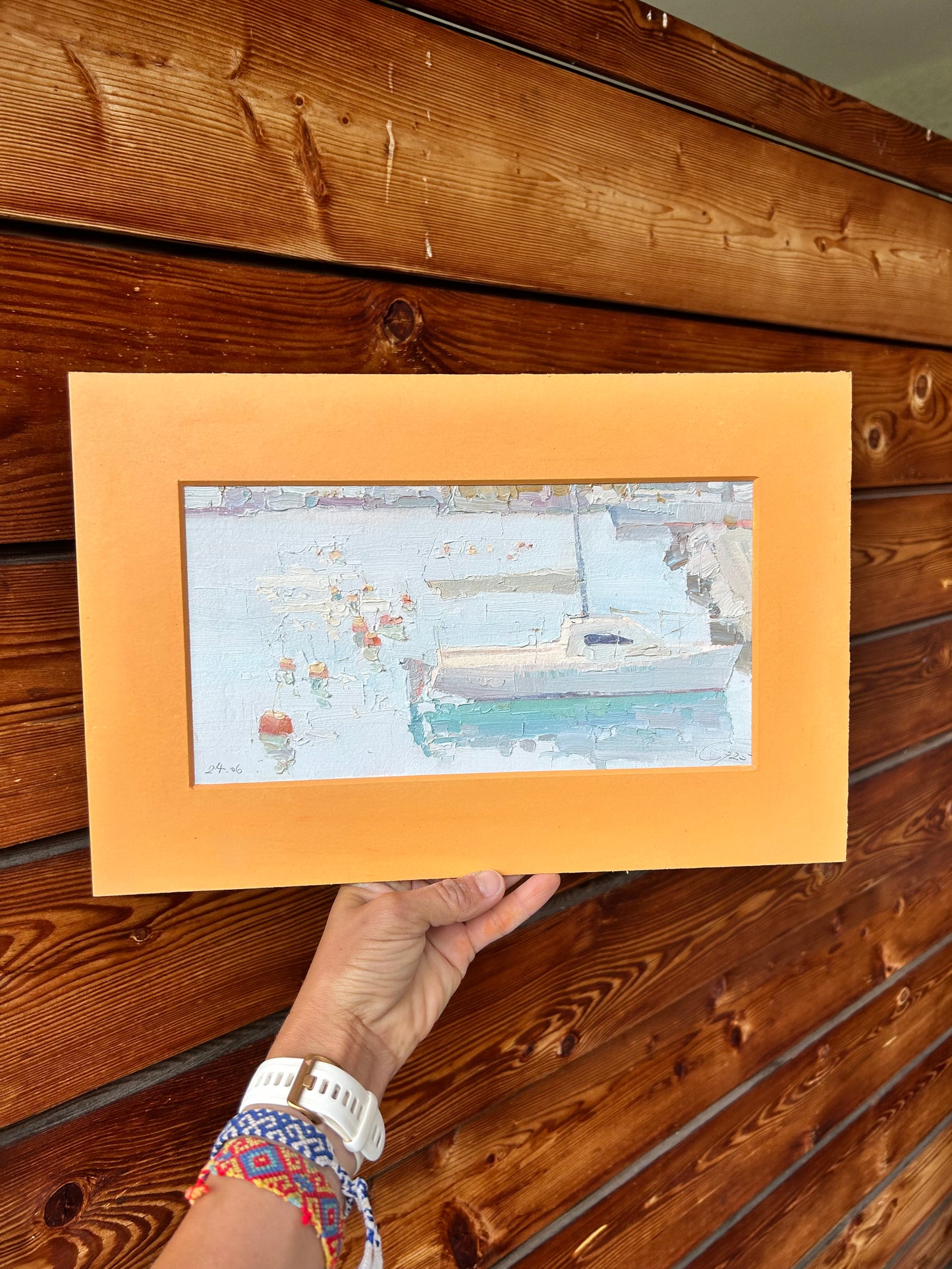 Lutry new port. 24.06.2025. 14x26.5 cm